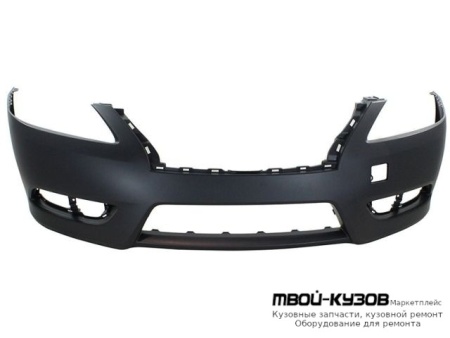 БАМПЕР ПЕРЕДНИЙ БЕЗ ОТВ П/ОМЫВАТЕЛЬ ФАР (КИТАЙ) для Nissan SENTRA (2014-)