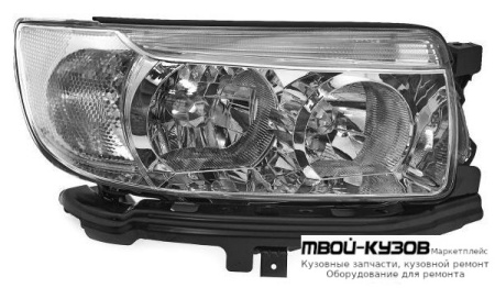 ФАРА ПРАВАЯ СТОРОНА С КОРРЕКТОР (DEPO) для Subaru FORESTER (1999-2008)