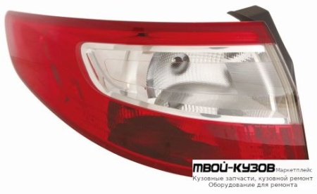 ФОНАРЬ ЗАДНИЙ ВНЕШНИЙ ЛЕВАЯ СТОРОНА (DEPO) для Renault FLUENCE (2010-)