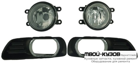 ФАРА ПРОТИВОТУМАННАЯ ЛЕВАЯ + ПРАВАЯ (КОМПЛЕКТ) С РЕШЕТК БАМПЕРА (КИТАЙ) для Toyota CAMRY V40 (01.2006-)