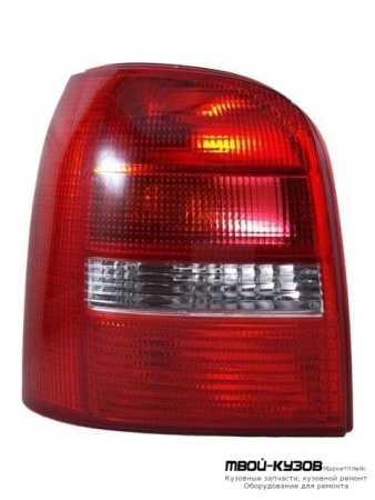 ФОНАРЬ ЗАДНИЙ ВНЕШНИЙ ЛЕВАЯ СТОРОНА (УНИВЕРСАЛ) (DEPO) КРАСНЫЙ-БЕЛ для Audi A4 (01.1999 - 01.2001), Audi A4 (12.1994 - 12.1998)