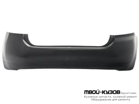 БАМПЕР ЗАДНИЙ (ХЭТЧБЭК) ЧЁРНЫЙ (ТАЙВАНЬ) для Toyota COROLLA DE120 / ZE120 (2002-) ХЭТЧБЭК