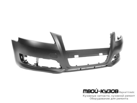 БАМПЕР ПЕРЕДНИЙ ГРУНТ (ТАЙВАНЬ) для Audi A3 (2008-2011)