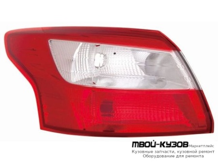 ФОНАРЬ ЗАДНИЙ ВНЕШНИЙ ЛЕВАЯ СТОРОНА (СЕДАН) (DEPO) для Ford FOCUS (2011-2014)