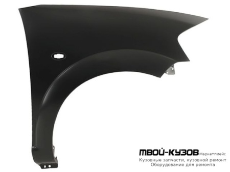 КРЫЛО ПЕРЕДНИЙ ПРАВАЯ СТОРОНА МЕТАЛЛ (ТАЙВАНЬ) для Citroen C3 (05.2002 - 10.2005) (11.2005-)