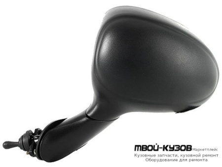 ЗЕРКАЛО ЛЕВАЯ СТОРОНА МЕХАН С ТРОСИК ЧЁРНЫЙ (КИТАЙ) для Daewoo MATIZ (2001-)