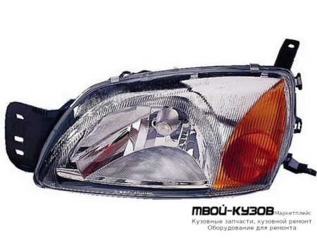 ФАРА ПРАВАЯ СТОРОНА С КОРРЕКТОР (DEPO) для Ford FIESTA (09.1999 - 2001)