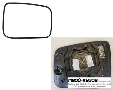 СТЕКЛО ЗЕРКАЛА ПРАВАЯ СТОРОНА С ПОДОГРЕВОМ (КИТАЙ) для Nissan X-TRAIL (03.2007-)