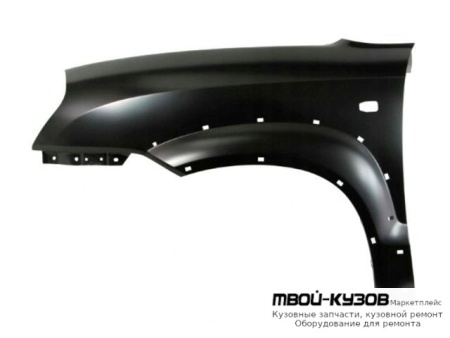 КРЫЛО ПЕРЕДНИЙ ЛЕВАЯ СТОРОНА С ОТВ ПОД ПОВТОРИТЕЛЬ , П/РАСШИРИТ (ТАЙВАНЬ) для Hyundai TUCSON (04.2004-)