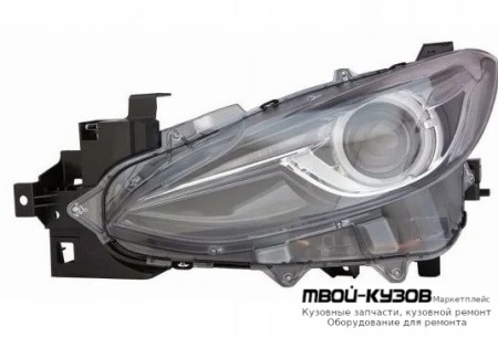 ФАРА ЛЕВАЯ СТОРОНА ПОД КОРРЕКТОР , ДИОД , (КСЕНОН) (DEPO) для Mazda 3 (2013-)