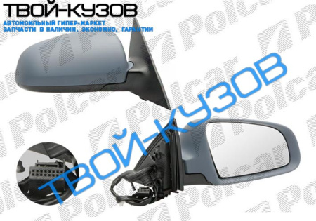 A6 04-09 ЗЕРКАЛО ПРАВОЕ ЭЛЕКТРИКА+ОБОГРЕВ