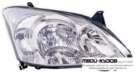 ФАРА ПРАВАЯ СТОРОНА С КОРРЕКТОР (Valeo тип) (ХЭТЧБЭК) (DEPO) для Toyota COROLLA DE120 / ZE120 (2002-) ХЭТЧБЭК