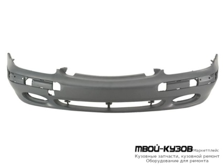 БАМПЕР ПЕРЕДНИЙ БЕЗ ОТВ П/ОМЫВАТЕЛЬ ФАР ГРУНТ (ТАЙВАНЬ) для Mercedes W220 (10.1998-)