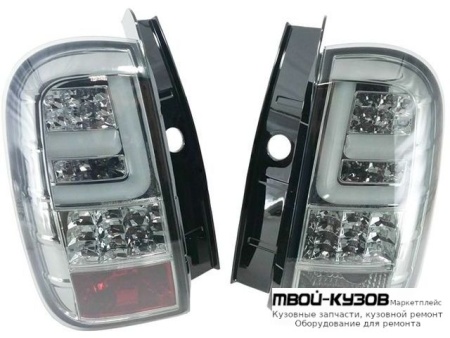 ФОНАРЬ ЗАДНИЙ ВНЕШНИЙ ЛЕВАЯ + ПРАВАЯ (КОМПЛЕКТ) ТЮНИНГ ПОЛНОСТЬЮ С ДИОД (SONAR) ВНУТРИ ЧЁРНЫЙ для Renault DUSTER (2010-)