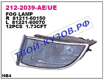 prado фара противотуманная левая 212-2039L-UE