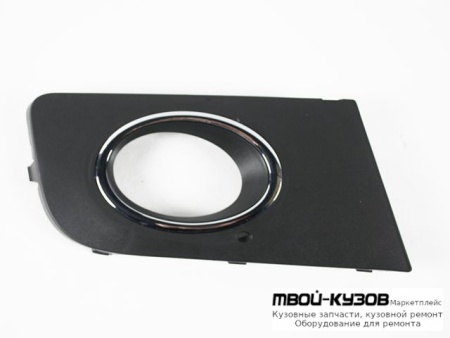 РЕШЕТКА БАМПЕРА ПЕРЕДНИЙ ПРАВАЯ СТОРОНА С ОТВЕРСТИЯМИ ПОД ПРОТИВОТУМАННЫЕ ФАРЫ С ХРОМ МОЛДИНГ (АРГЕНТИНА) для Volkswagen AMAROK (2010-)