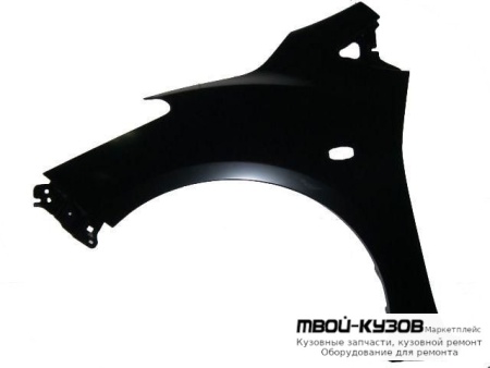 КРЫЛО ПЕРЕДНИЙ ЛЕВАЯ СТОРОНА С ОТВ ПОД ПОВТОРИТЕЛЬ (ТАЙВАНЬ) для Mazda 2 (2007-)