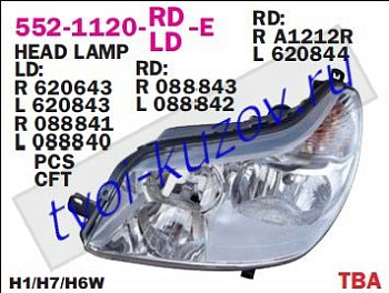 c5 фара правая 552-1120R-LD-E