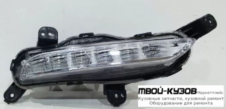 ФАРА ПРОТИВОТУМАННАЯ ПРАВАЯ СТОРОНА DRL( ХОД. ОГНИ) ДИОД (СЕДАН) (КИТАЙ) для KIA RIO (2017-)