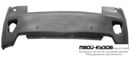 БАМПЕР ПЕРЕДНИЙ С ОТВ ОМЫВАТЕЛЬ , ПОД ДАТЧИКИ , ГРУНТ (ТАЙВАНЬ) для Jeep GRAND CHEROKEE (2010-)