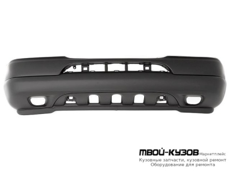 БАМПЕР ПЕРЕДНИЙ БЕЗ ОТВЕРСТИЙ ПОД ПРОТИВОТУМАННЫЕ ФАРЫ ГРУНТ (ТАЙВАНЬ) для Mercedes W163 (ML) (09.1998-)