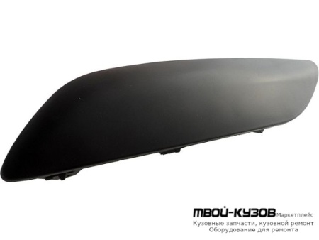 МОЛДИНГ БАМПЕРА ПЕРЕДНИЙ ЛЕВАЯ СТОРОНА ЧЁРНЫЙ (ТАЙВАНЬ) для Peugeot 207 (2005-)