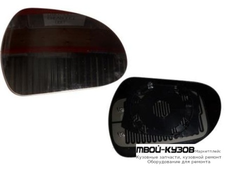 СТЕКЛО ЗЕРКАЛА ПРАВАЯ СТОРОНА ЭЛЕКТР С ПОДОГРЕВОМ (CONVEX) (ТАЙВАНЬ) для Peugeot 207 (2005-), Peugeot 308 (2007-)