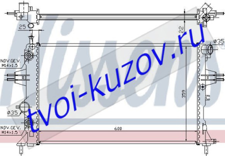 ASTRA ( и ZAFIRA) РАДИАТОР ОХЛАЖДЕН (см.каталог)