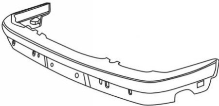 850 БАМПЕР передний загрунтов. (под покраску)