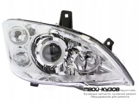 ФАРА ПРАВАЯ СТОРОНА ЛИНЗОВАННАЯ (БИКСЕНОН) С КОРРЕКТОР (DEPO) для Mercedes VITO (2003-)