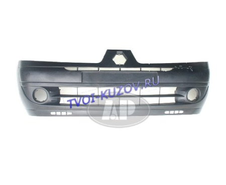 БАМПЕР ПЕРЕДНИЙ черный  - для RENAULT CLIO
