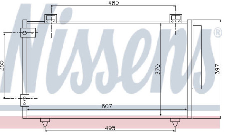 COROLLA (, MATRIX 03-06) КОНДЕНСАТОР КОНДИЦ