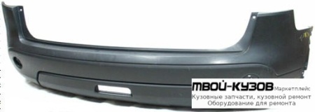 БАМПЕР ЗАДНИЙ ЧЁРНЫЙ (ТАЙВАНЬ) для Nissan QASHQAI (2007-)