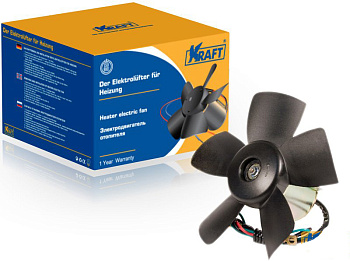 Электродвигатель отопителя ВАЗ-2101 с крыльчаткой на подшипниках (KRAFT) КТ104501 в уп.