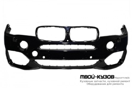БАМПЕР ПЕРЕДНИЙ С ОТВ ПОД ДАТЧИКИ , С ОТВЕРСТИЯМИ ПОД ОМЫВАТЕЛЬ ФАР , ГРУНТ (ТАЙВАНЬ) для BMW F15 X5 (2013-)