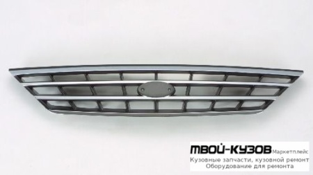 РЕШЕТКА РАДИАТОРА ХРОМ-ЧЁРНЫЙ (ТАЙВАНЬ) для KIA SPECTRA ИЖ (2005-)