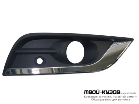 РЕШЕТКА БАМПЕРА ПЕРЕДНИЙ ПРАВАЯ СТОРОНА С ХРОМ МОЛДИНГ (ТАЙВАНЬ) для Renault KOLEOS (2016-)