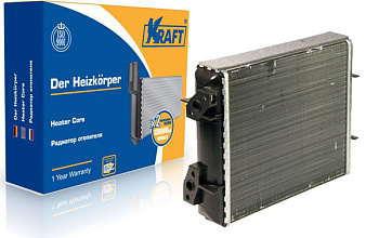 Радиатор отопителя ВАЗ-2105 алюминиевый (узкий) (KRAFT)