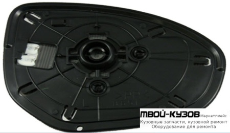 СТЕКЛО ЗЕРКАЛА ЛЕВАЯ СТОРОНА С ПОДОГРЕВОМ (CONVEX) (ТАЙВАНЬ) для Mazda 2 (2007-)