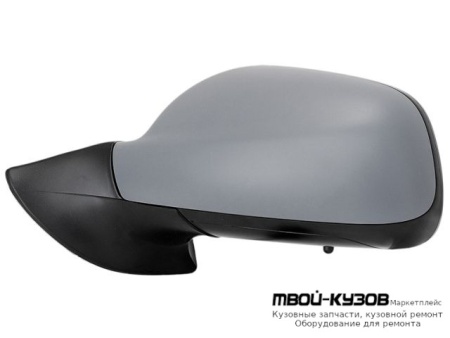 ЗЕРКАЛО ЛЕВАЯ СТОРОНА ЭЛЕКТР С ПОДОГРЕВОМ (CONVEX) ГРУНТ (ТАЙВАНЬ) для Peugeot 407 (2004-)