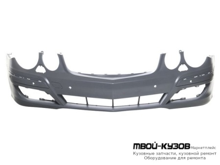 БАМПЕР ПЕРЕДНИЙ С ОТВЕРСТИЯМИ ПОД ОМЫВАТЕЛЬ ФАР , ПОД ДАТЧИКИ (ТАЙВАНЬ) для Mercedes W211 (07.2002-)
