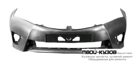 БАМПЕР ПЕРЕДНИЙ С ОТВ ПОД ДАТЧИКИ , ГРУНТ (ТАЙВАНЬ) для Toyota COROLLA E180 (2013-)