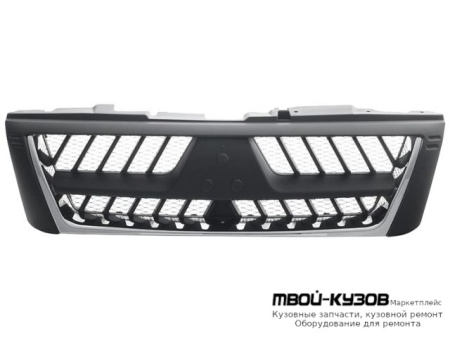 РЕШЕТКА РАДИАТОРА ХРОМ-ЧЁРНЫЙ (ТАЙВАНЬ) для Mitsubishi PAJERO / MONTERO (2000-2002) (2003-)
