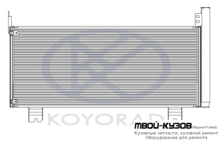 RX270/350/450h КОНДЕНСАТОР КОНДИЦИОНЕРА (KOYO) для Lexus RX 270 / 350/450h (2009-2012)