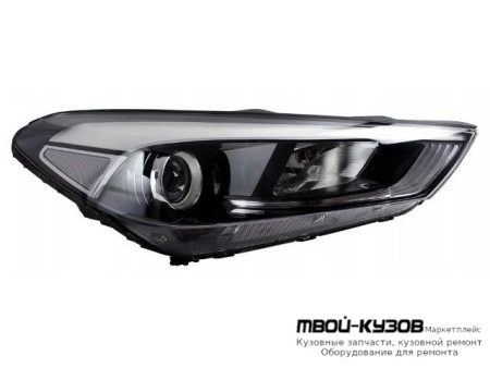 ФАРА ПРАВАЯ СТОРОНА ЛИНЗОВАННАЯ С КОРРЕКТОР , ДИОД (DEPO) для Hyundai TUCSON (2015-)