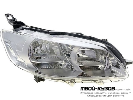 ФАРА ПРАВАЯ СТОРОНА +/- КОРРЕКТОР (КИТАЙ) для Peugeot 301 (2013-)