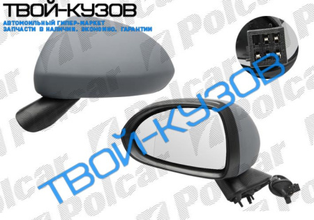 CORSA 2006- ЗЕРКАЛО ПРАВОЕ ЭЛЕКТР.ОБОГР.ПОД ПОКРАСКУ