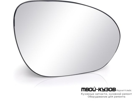 СТЕКЛО ЗЕРКАЛА ПРАВАЯ СТОРОНА С ПОДОГРЕВОМ (CONVEX) (ТАЙВАНЬ) для Nissan JUKE (2011-)