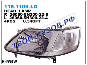 serena {qrv} фара правая 115-1109R-LD