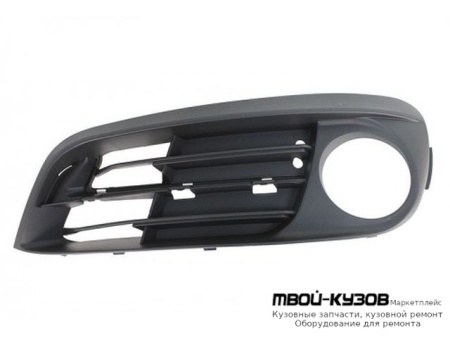 РЕШЕТКА БАМПЕРА ПЕРЕДНИЙ ЛЕВАЯ СТОРОНА С ОТВЕРСТИЯМИ ПОД ПРОТИВОТУМАННЫЕ ФАРЫ (ТАЙВАНЬ) для BMW F10 5 series (2010-)